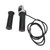 Electric Vehicle Handlebar Throttle Twist Grip Rubber Twist Throttle Accelerator Handle Grip with LCD Display36V