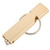 Outdoor Survival Whistle with Keychain Camping Aluminum Alloy Double Tubes Whistle Gold