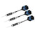 3pcs 155mm Steel Tip Target Throwing Darts Set With Printing Flights for Dartboard