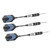 3pcs 155mm Steel Tip Target Throwing Darts Set With Printing Flights for Dartboard