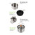 Camping Hiking Cookware Set Outdoor Portable Picnic Cookware Kit Stainless Steel Pot Frying Pan Kettle Set Travel Cooking Accessory