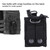 Nylon Lightweight Military Water Bottle Interphone Storage Bag Pouch for Molle System (Black)
