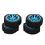 4pcs RC Wheel Tires Aluminum Alloy Hub Rubber Material Concavoconvex Texture RC Tires for 1/10 Flat Sports CarBlue