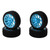 4pcs RC Wheel Tires Aluminum Alloy Hub Rubber Material Concavoconvex Texture RC Tires for 1/10 Flat Sports CarBlue