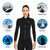 Women 3mm Neoprene Long Sleeve Wetsuit Top Warm Front Zipper Wetsuits Shirts for Surfing Swimming Snorkeling Kayaking