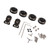 RC Wheel Hub Counterweight Brass Axle Cover Kit Replacement Part for Axial SCX24 1/24 Remote Control Vehicle