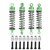 Front Rear Shock Absorbers Aluminum Alloy Front Rear Shock Damper for Traxxas Latrax Teton 1/18 RC Car Green