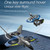 Remote Control Airplane 2.4GHz Remote Control Plane Gliding Aircraft Flight Toys for Adults Kids Boys Gyroscope Stabilization with LED Lights Headless Mode One Key Return