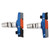 1 Pair Bike Brake Pads Drainage Groove Design Rubber Bicycle Brake Blocks Pads for Mountain Bike Road Bike Blue