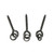 100Pcs Threaded Boilie Bait Screws for Carp Hair Rigs Hooks Carp Fishing Terminal Tackle