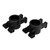 RC Rear Axle Carrier Aluminum Alloy Caster Block with Bearings for TRAXXAS 1/8 4WD SLEDG Black