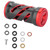 Fishing Reel Handle Metal Knob with Fittings Replacement Parts for Spinning Reels Black&amp;Red