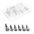 40pcs/Box Fishing Rod Tip Repair Kit Stainless Steel Ceramic Ring Guide Rod Tip Replacement Kit