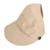 Women Empty Top Sun Hat Foldable Adjustable UV Protection Large Brim Sunhats for Beach Khaki
