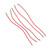 5pcs 1/8 1/10 Scale Car Toy 5.9in Elastic Roof Rope Universal Realistic RC Car Luggage Rope for SCX10 Red