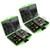2Pcs ABS Rubber Fishing Tackle Accessories Storage Box Portable Outdoor Bait Hook Case