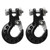 2Pcs RC Trailer Hook Aluminum Alloy Sturdy RC Climbing Car Hook for 1/10 Remote Control Cars Black