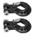 2Pcs RC Trailer Hook Aluminum Alloy Sturdy RC Climbing Car Hook for 1/10 Remote Control Cars Black