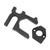RC Motor Mount High Hardness Aluminum Alloy CNC Machining RC Motor Mount Base For ARRMA 1/7 1/8 Series RC Cars Black