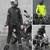 Men Motorcycle Rain Suit Outdoor Reflective Water Resistant Rain Jacket and Pants Rain Gear for Bike Riding Cycle Camping Hiking