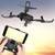 1808 Foldable Black WiFi FPV 1080P Camera Optical Flow Positioning RC Drone