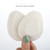 5 Pairs Metatarsal Felt Pads Breathable Forefoot Sole Foot Pad for Foot Discomfort Relief for Outdoor Hiking Travel White