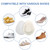 5 Pairs Metatarsal Felt Pads Breathable Forefoot Sole Foot Pad for Foot Discomfort Relief for Outdoor Hiking Travel White
