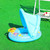 Baby Swimming Ring Inflatable Sunscreen Baby Swim Ring Inflatable Baby Swimming Aid Float Children s Swimming Ring with Steering Wheel and Awning