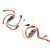 2pcs Brushed ESC Dual Way Bidirectional ESC for RC Model Boat Tank 130 180 Brushed Motor