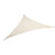 Triangle Sun Shade Sail Canopy Waterproof 90% UV Block Triangle Sunshade Sail for Patio Garden Backyard Milk White