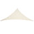 Triangle Sun Shade Sail Canopy Waterproof 90% UV Block Triangle Sunshade Sail for Patio Garden Backyard Milk White