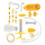 Hydraulic Bicycle Bike Disc Brake Mineral Oil Bleed Repair Tool Kit