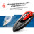 Remote Control Boat, 2.4G 20km/h High-speed Waterproof Remote Control Speed Boat with LED Lights Dual Motor 2 Battery