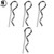 16pcs R shaped Body Shell Pins Clips Fit for HS 18301 18302 18311 18312 1/18 RC Car