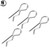 16pcs R shaped Body Shell Pins Clips Fit for HS 18301 18302 18311 18312 1/18 RC Car