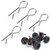 16pcs R shaped Body Shell Pins Clips Fit for HS 18301 18302 18311 18312 1/18 RC Car