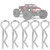 16pcs R shaped Body Shell Pins Clips Fit for HS 18301 18302 18311 18312 1/18 RC Car