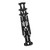 RC Car Carbon Fiber Chassis Narrow Vertical High Traction RC Chassis Plate Battery Holder for YOKOMO YD2 RX 1/10 RC Car Black
