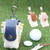 PU Leather  Ball Tee Holder Pouch Bag Storage Case Divot Tool Carrier Portable Waist Bag for  Sports Accessory