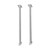 2Pcs RC Car Rear Driveshaft Set Steel Drive Shaft High Hardness Stable Rear Drive Shaft for ARRMA 1/7 Silver