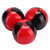 3PCS Red Black PU Leather High End Portable EPS Fine Colloidal Particle Juggling Ball
