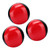 3PCS Red Black PU Leather High End Portable EPS Fine Colloidal Particle Juggling Ball