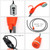 Outdoor Camping Shower Pump USB Rechargeable Shower Head with Folding Bucket for Camping Hiking Traveling