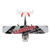RC Airplane 2.4Ghz EPP Plastic Remote Control Aircraft Glider with LED Light for Beginner Adult Kids Red Three Battery
