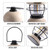 2000mAh LED Camping Lantern Retro Rechargeable Camping Lights Portable Tent Lamp for Outdoor Camping Hiking Emergency