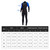 Men One Piece Swimsuit with Back Zipper Quick Dry Long Sleeve Surf Suit for Water Sports