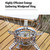 6800W Camping Gas Stove Portable Cooker Stove Folding Piezo Ignition Windproof Gas Burner