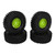 4PCS RC Wheel Set 1.9 Inch 120mm Diameter Plastic Tires for 1/10 Scale RC Off Road Car Green