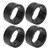 4Pcs Aluminum RC Joint Cup Reinforcement Ring Replacement RC Joint Cup Reinforced Ring for TRAXXAS XRT 8S 1/6 RC Cars Black