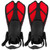 1 Pair Adjustable Swim Fins Soft TPR Open Heel Long Diving Flippers for Snorkeling